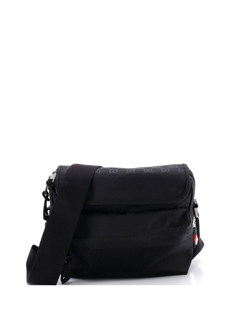 Web Flap Crossbody Bag Guccissima Nylon #266073G11B